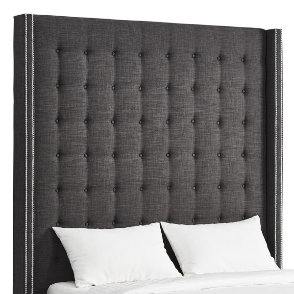 Three Posts™ Cassville Upholstered Wingback Headboard & Reviews Wayfair